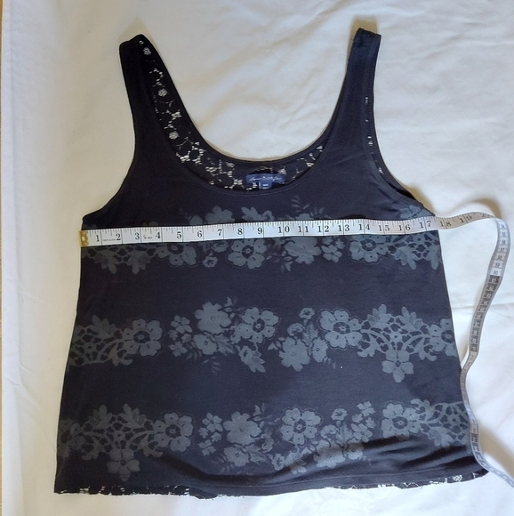 Boho Casual American Eagle Women’s Tank Floral Print Size Medium Y2K Basics - Picture 4 of 7